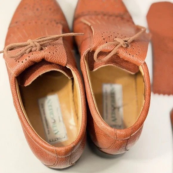 AEROGREEN Made in Italy Golf Loafers Brogues Women's 6 Removable Kilties Extras - Picture 5 of 8